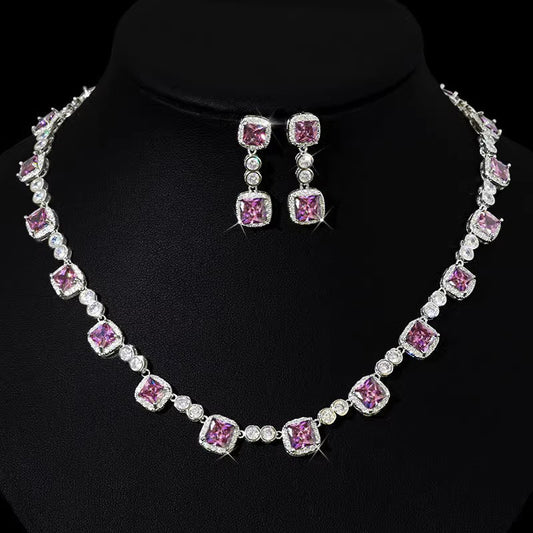 Zircon Accessories Diamond Set Chain Jewelry Suit