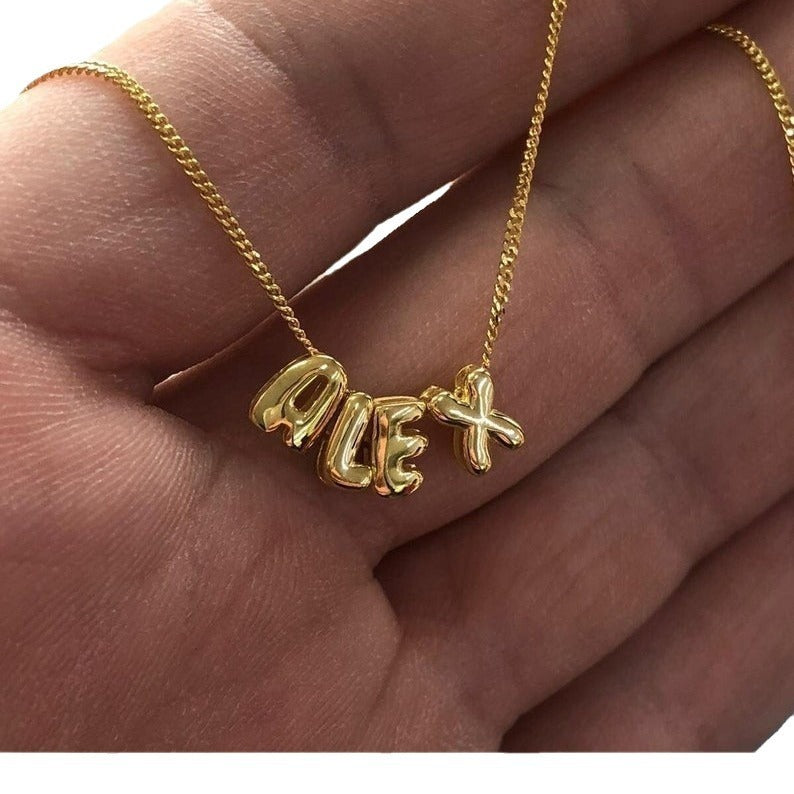 Capital English Letter Splicing Name Cute Pendant