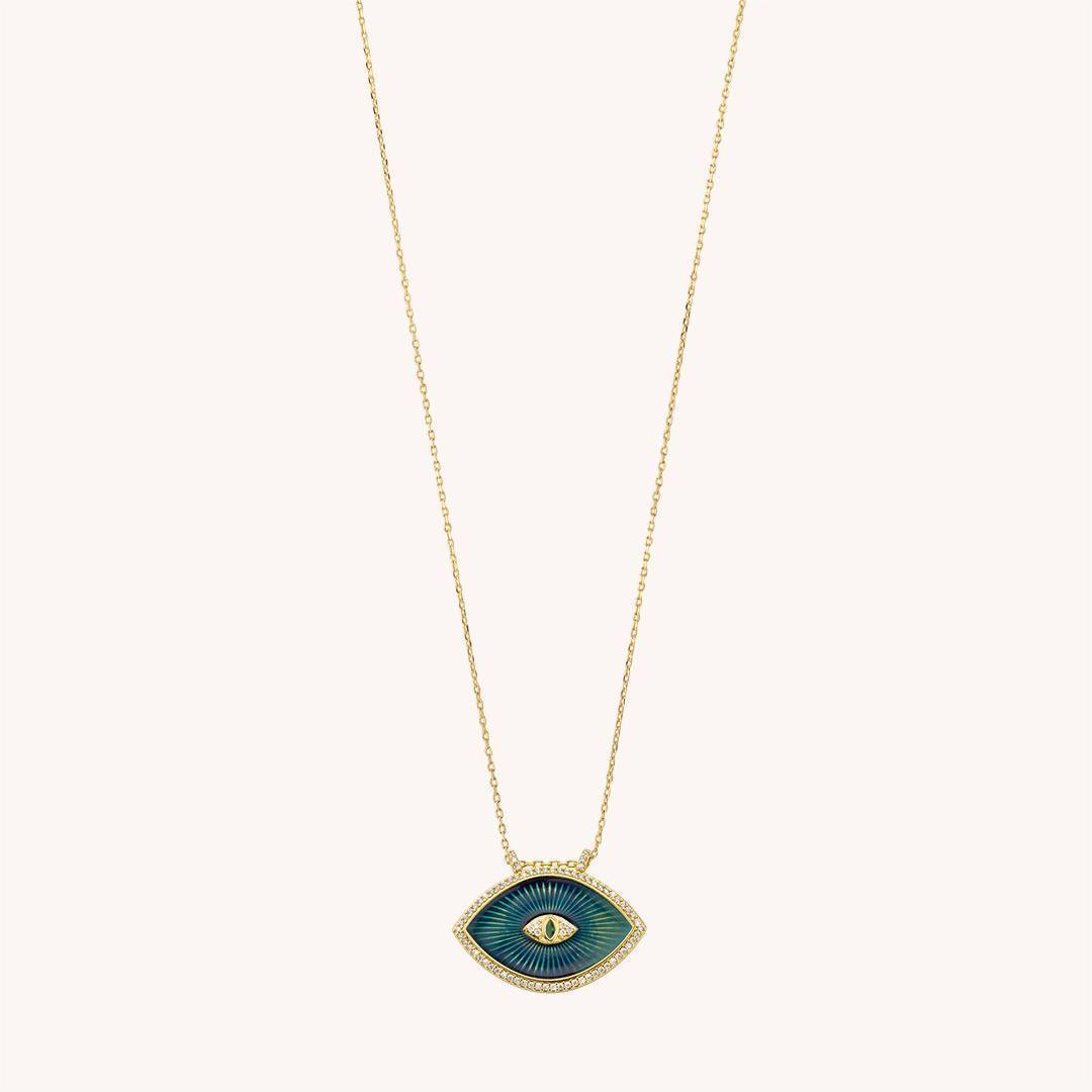 Bohemian Devil's Eye Color Necklace For Women