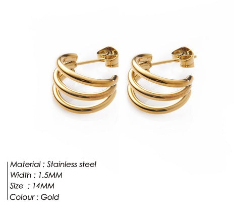 Cradle Gold Earrings