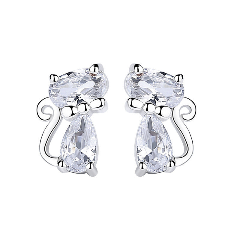 Cartoon earrings diamond zircon jewelry