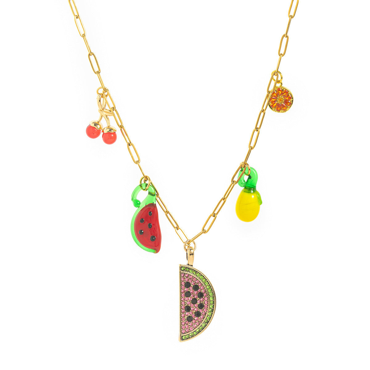 Fruit Series Titanium Steel Necklace Pendant