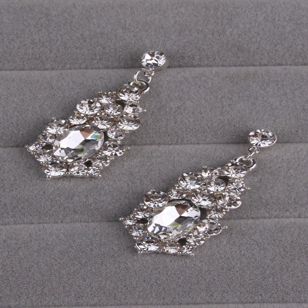 Necklace Alloy Diamond Large Crystal Jewelry Set