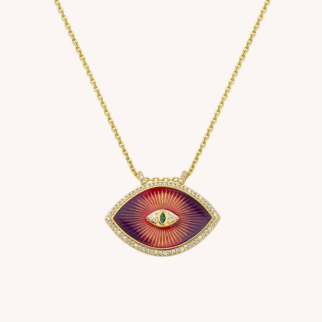 Bohemian Devil's Eye Color Necklace For Women