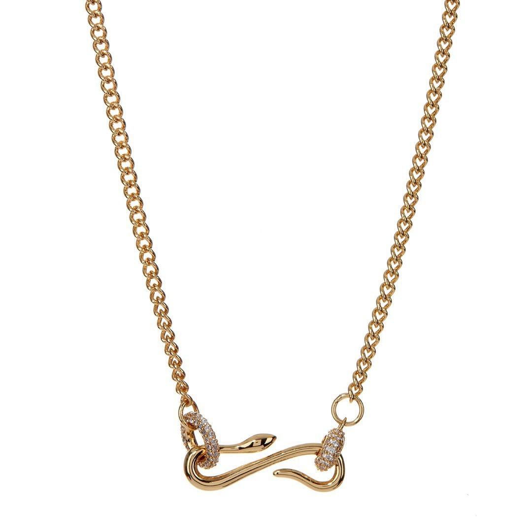 Niche Retro Snake Necklace Snake Pendant Sweater Chain