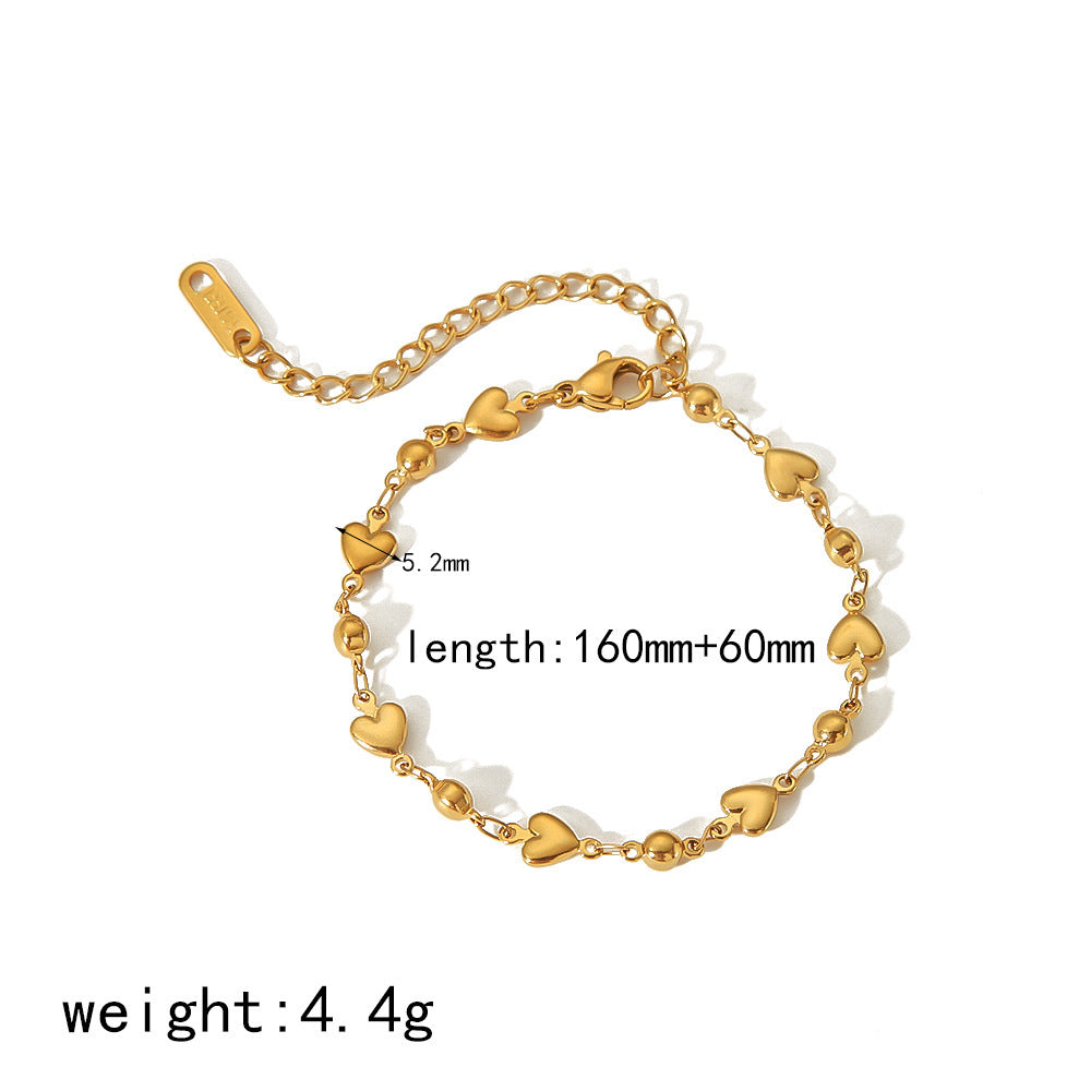 18K Gold Stainless Steel Bracelet Does Not Fade