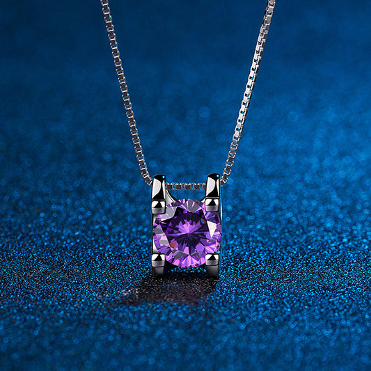 Diamond Heart With Rhinoceros Jewelry Necklace Pendant