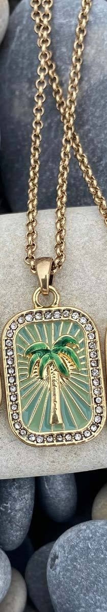 Vacation Style Color Tarot Necklace