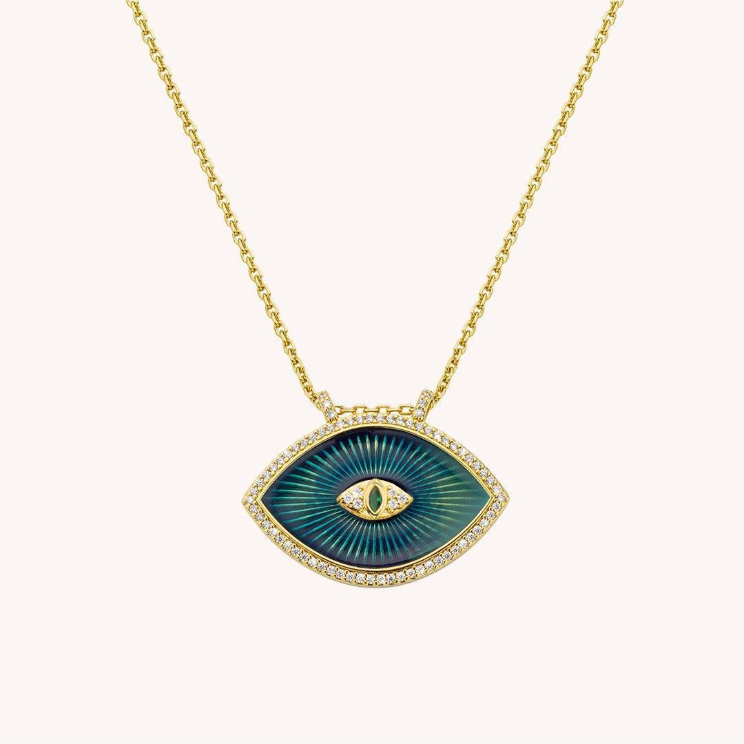 Bohemian Devil's Eye Color Necklace For Women