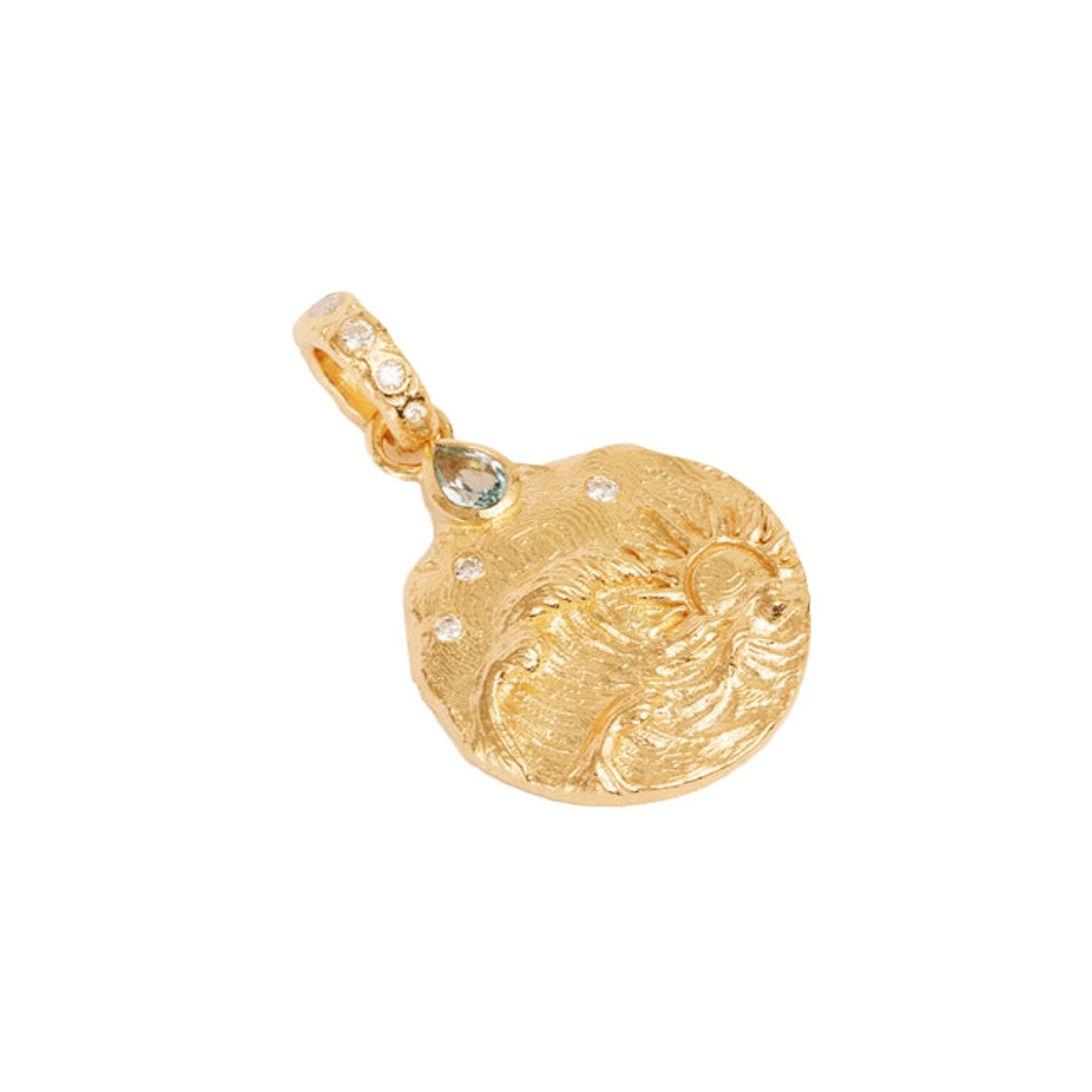 Seaside Style Spray Pendant Gold-plated Color Retention