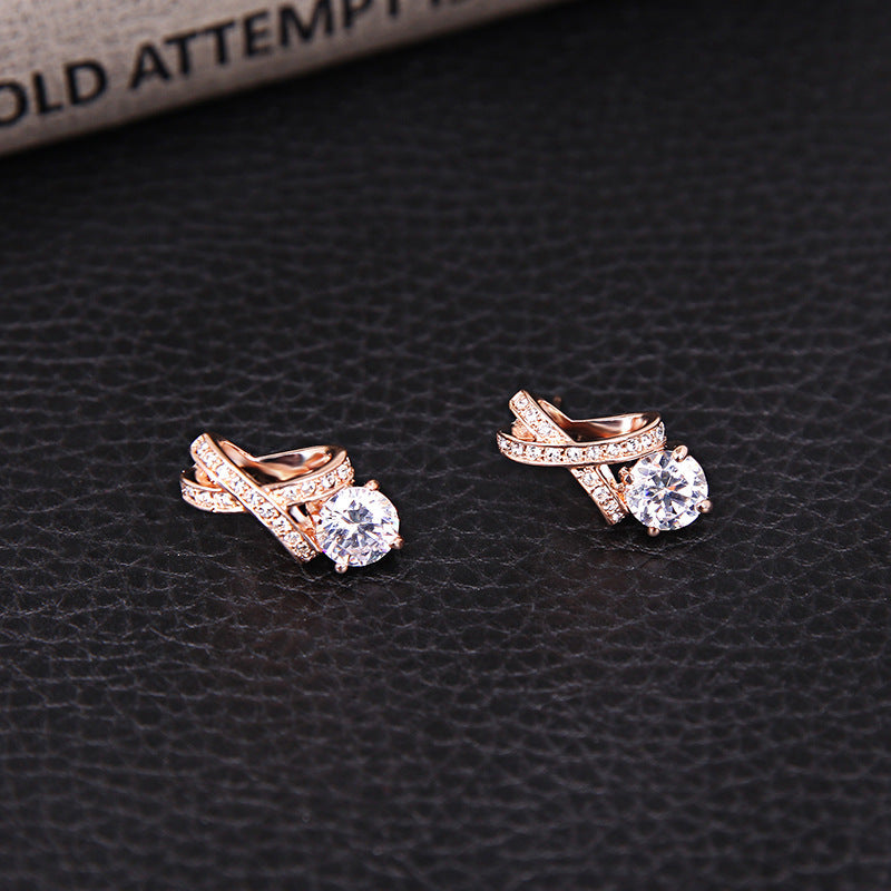 Creative Fashion Personality Simple Diamond Jewelry 3pcs