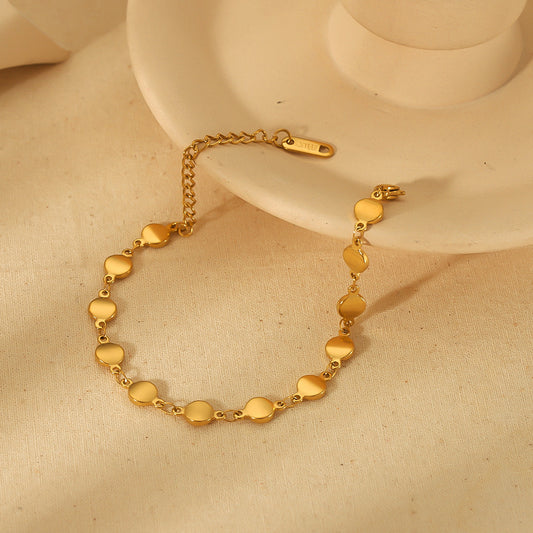 18K Gold Stainless Steel Bracelet Does Not Fade